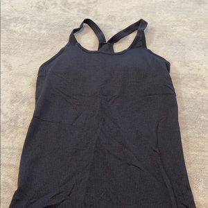 lululemon Heathered gray built in bra tank